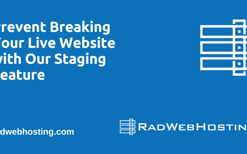 Prevent Breaking Your Live Website With Our Staging Feature Image 2 Prevent breaking your live website with our staging feature