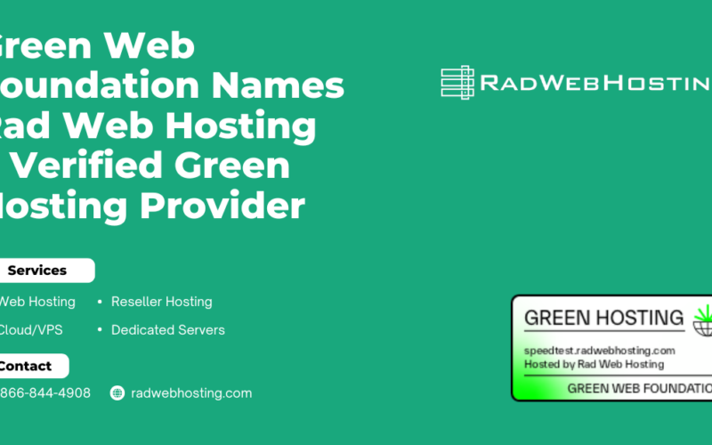 Rad Web Hosting Named Verified Green Hosting Provider By Green Web Foundation Image 10 Rad web hosting named verified green hosting provider by green web foundation